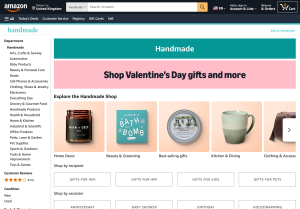 Selling handmade goods on Amazon Handmade.