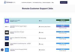Remote Customer Support Jobs - EU Remote Jobs