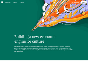 Substack - A new economic engine for culture