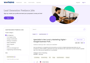 Lead Generation - Freelance Jobs Online - Workana