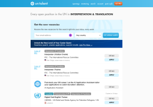 UN Talent translation jobs.
