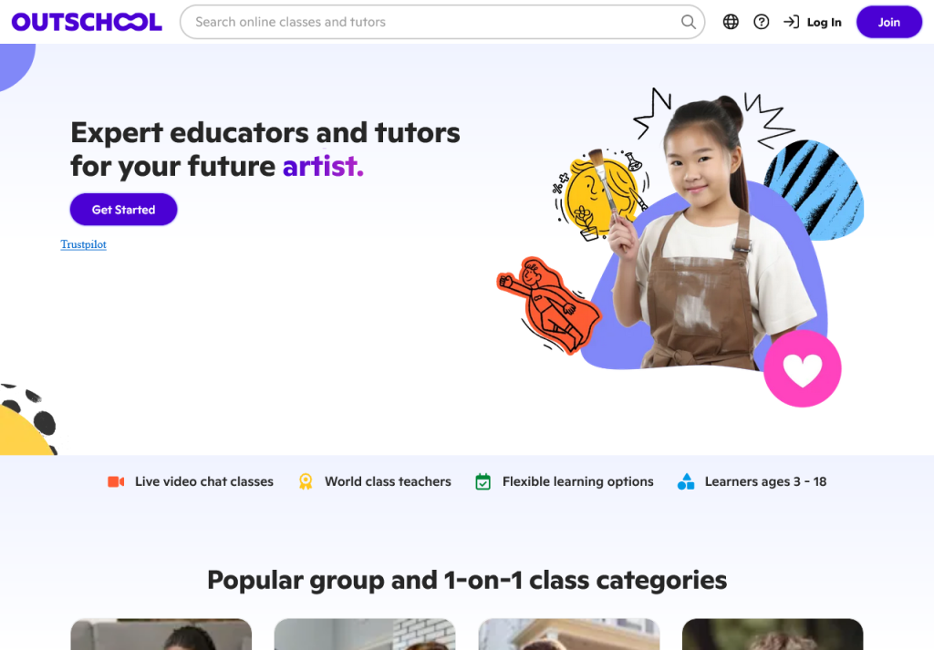 Get affordable online classes and tutoring for kids at Outschool
