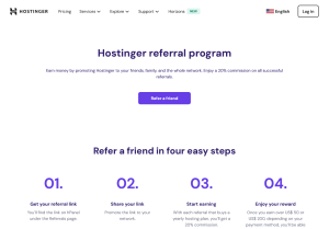 hostinger.com referral program.